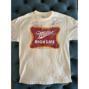 ALSTYLE MILLER HIGH LIFE T-SHIRT 2010 SIZE MEDIUM AUTOGRAPHED SIGNED VINTAGE